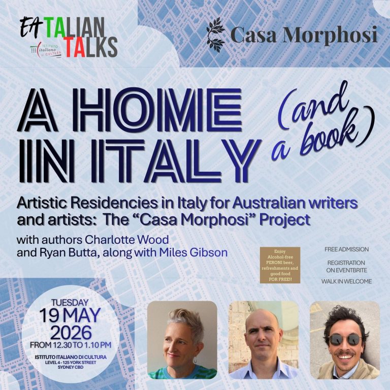 EATALIAN TALKS 19 MAGGIO